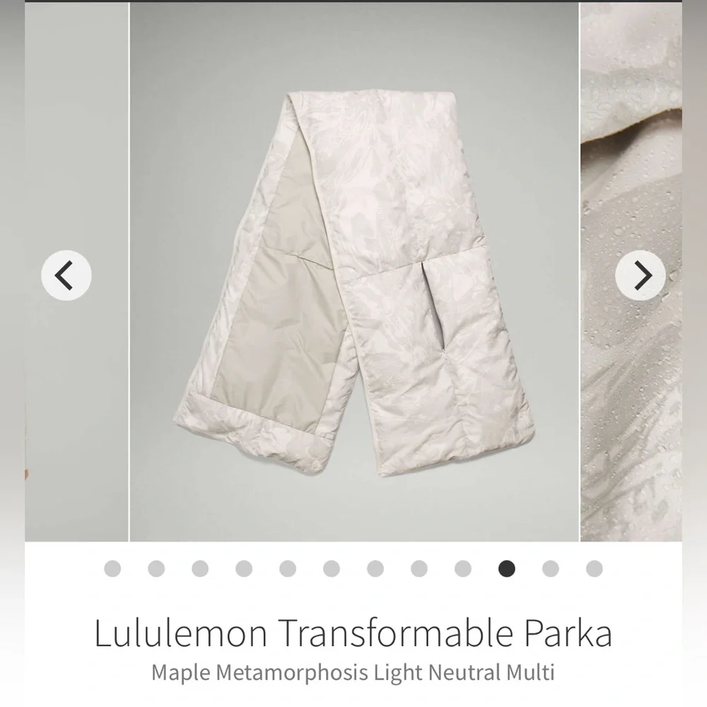 lululemon athletica Light Gray Marble-Print Puffer Vest - Picture 11 of 16